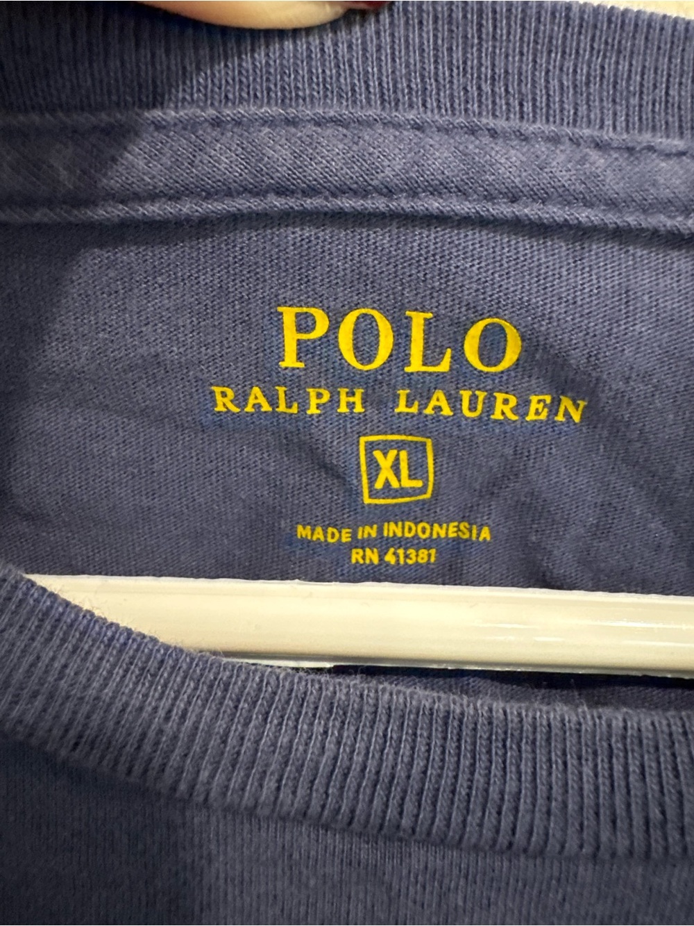 Polo by Ralph Lauren Navy Short Sleeve Pocket Tee with Red Pony - Picture 4 of 4